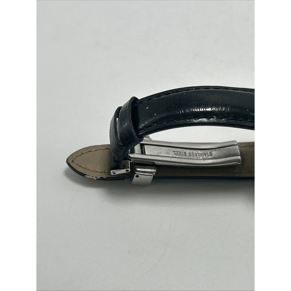 Women's Diamond Michele Caber Dress Watch Black Band
